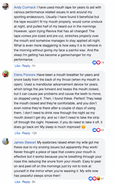 Original customer reviews from Andy Cormack, Elena Parsons and James Stewart